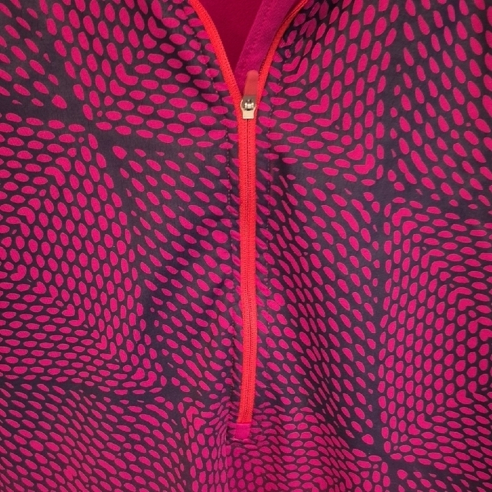Nike Pro Dry Fit Pink And Purple Half-Zip Pullover - Picture 5 of 10